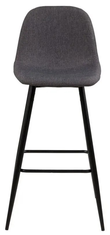 Scaun de bar negru/gri 101 cm Wilma – Actona