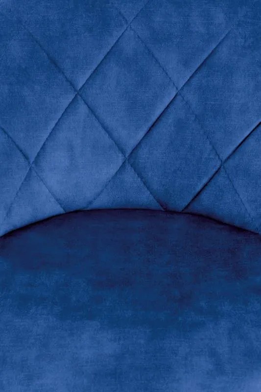 Scaun de bar H101 velvet bleumarin