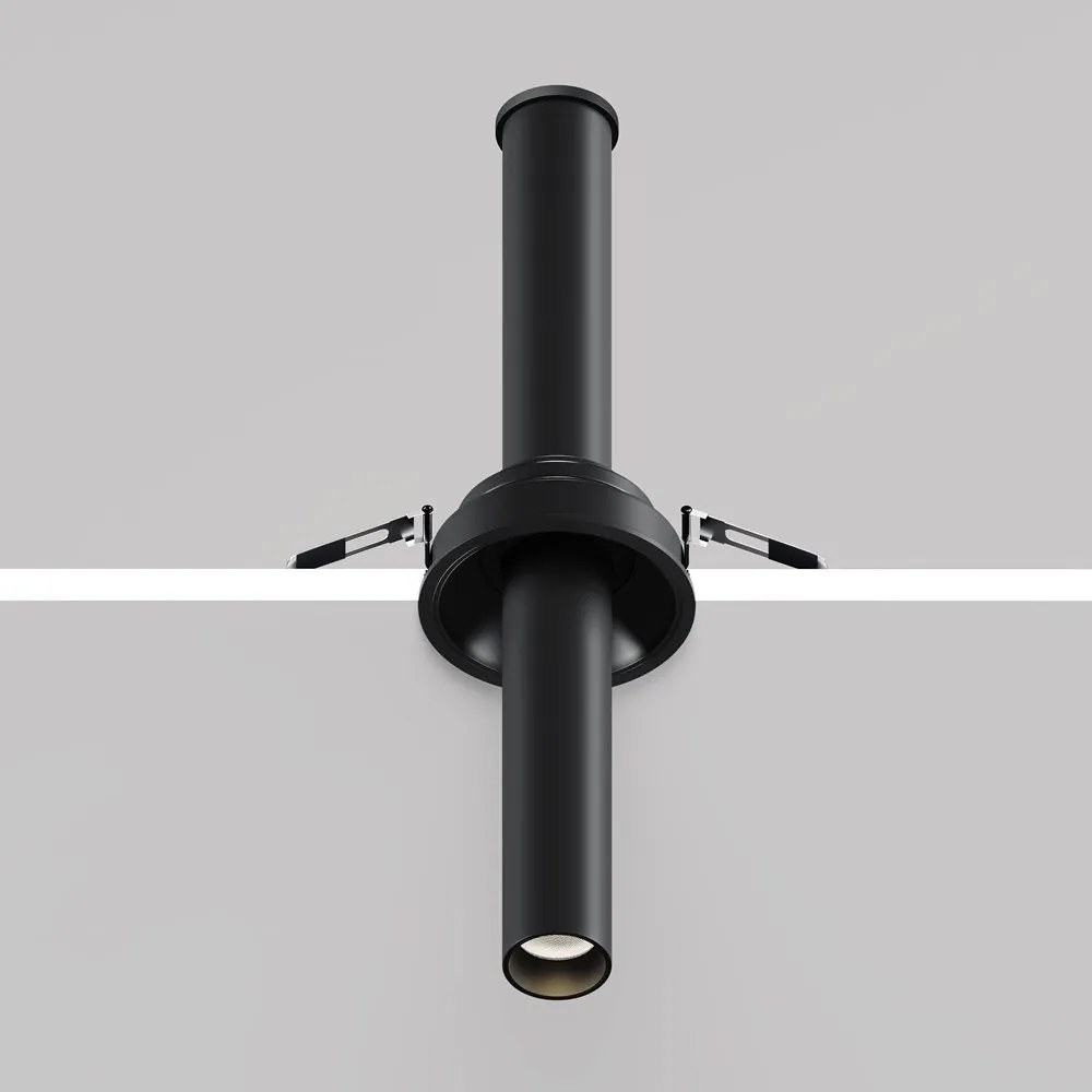 Spot LED incastrabil rotativ retractabil Focus T negru