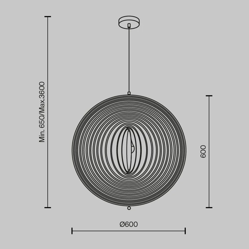 Lustra/Pendul design decorativ natural Roots 60cm