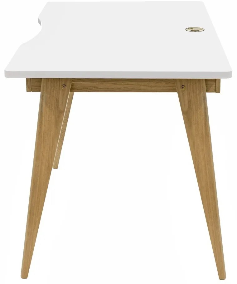 Birou cu aspect de lemn de stejar 70x140 cm Nice – Woodman