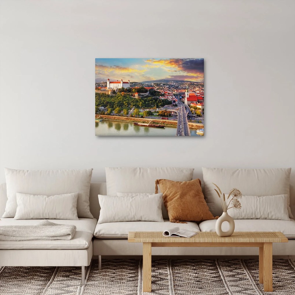 Tablou - Panorama bratislavei, Slovacia (70x50 cm)