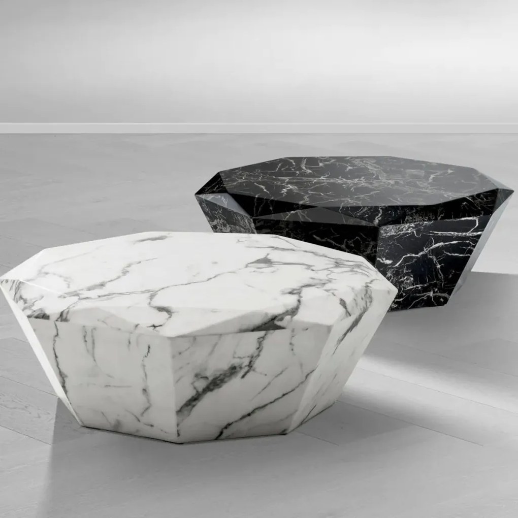 Masuta Living LUX din marmura artificiala neagra Diamond 110662 HZ