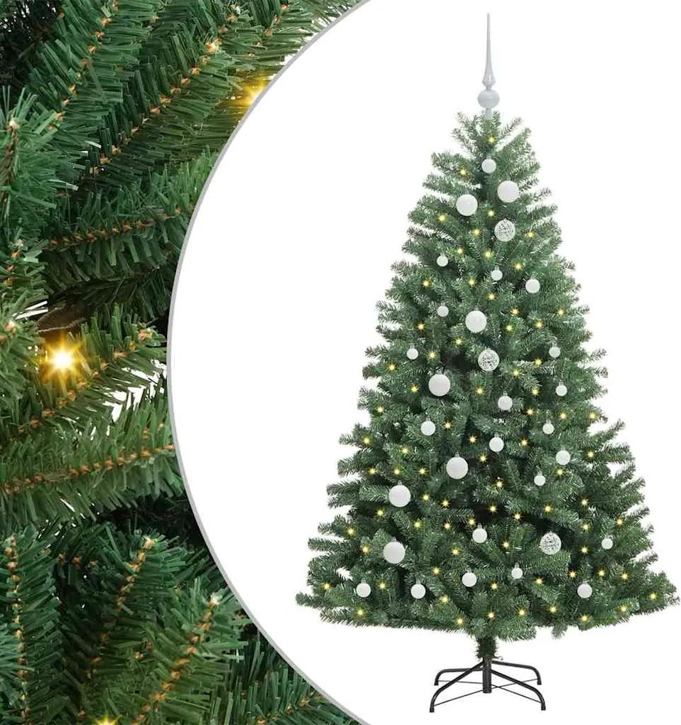 vidaXL Brad de Crăciun artificial cu ramuri articulare Verde 150 cm