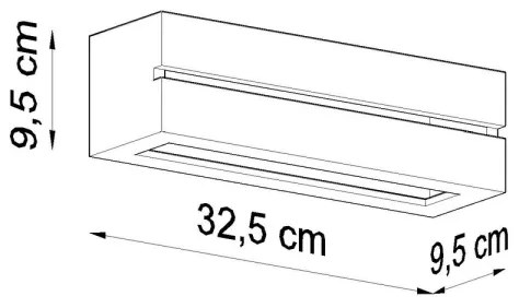 Aplică perete VEGA LINE 1xE27/60W/230V alb