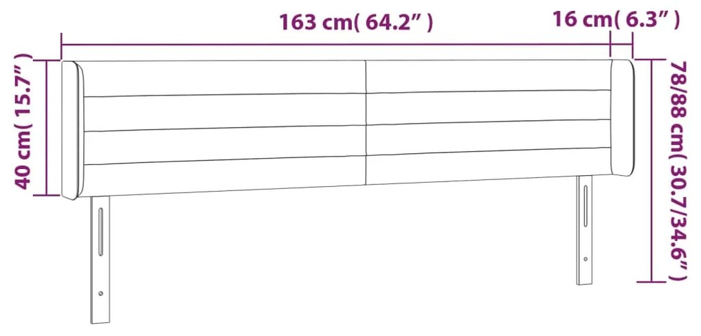 Tablie de pat cu aripioare verde inchis 163x16x78 88 cm catifea 1, Verde inchis, 163 x 16 x 78 88 cm