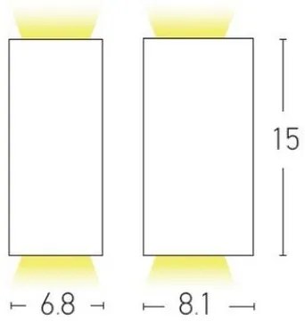 Aplică de exterior Zambelis E122 2xGU10/15W/230V IP54 antracit