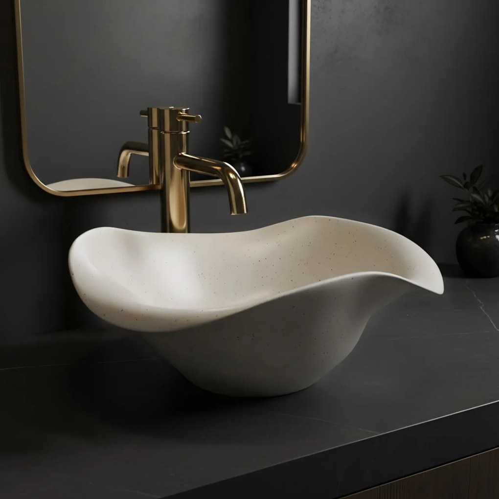 Lavoar ceramic pentru blat REA HM-35B Handmade ART