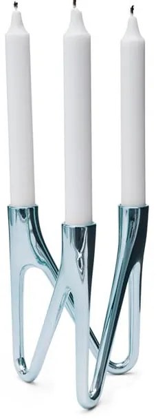 Sfeșnic Morsø Roots, argintiu