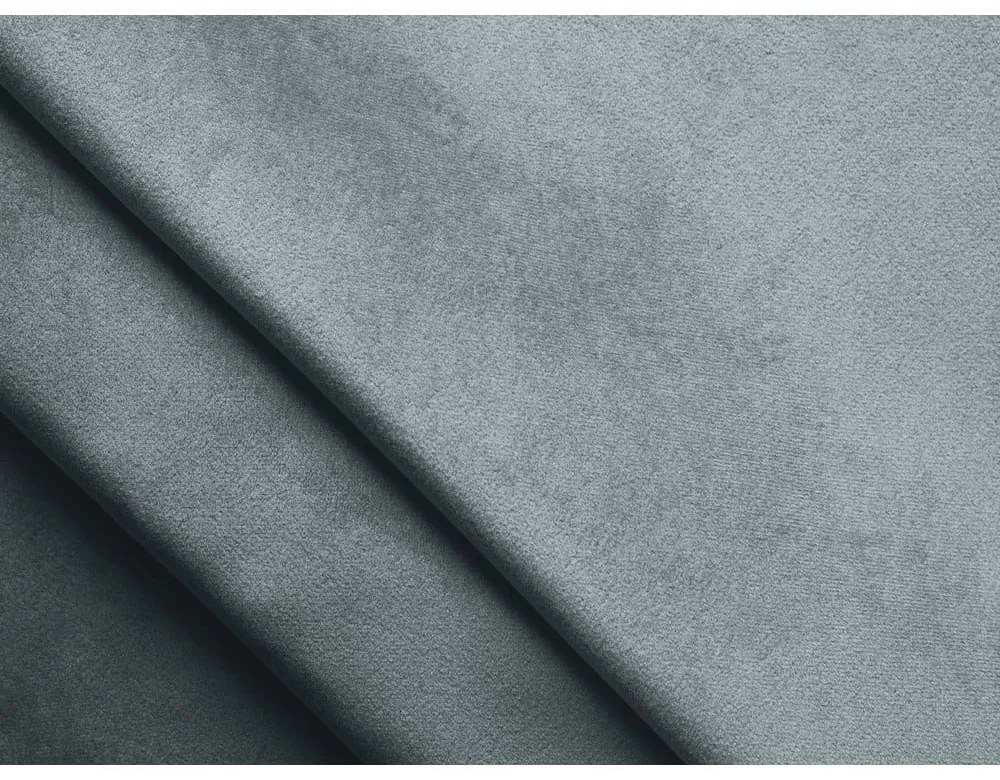 Canapea albastru-deschis cu tapițerie din catifea 238 cm Nalu – Makamii