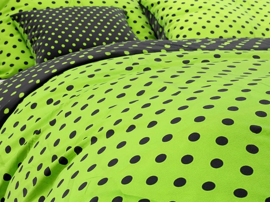 Lenjerie de pat din polibumbac COLAM GREEN POLY verde Dimensiune lenjerie de pat: 70 x 90 cm | 140 x 200 cm