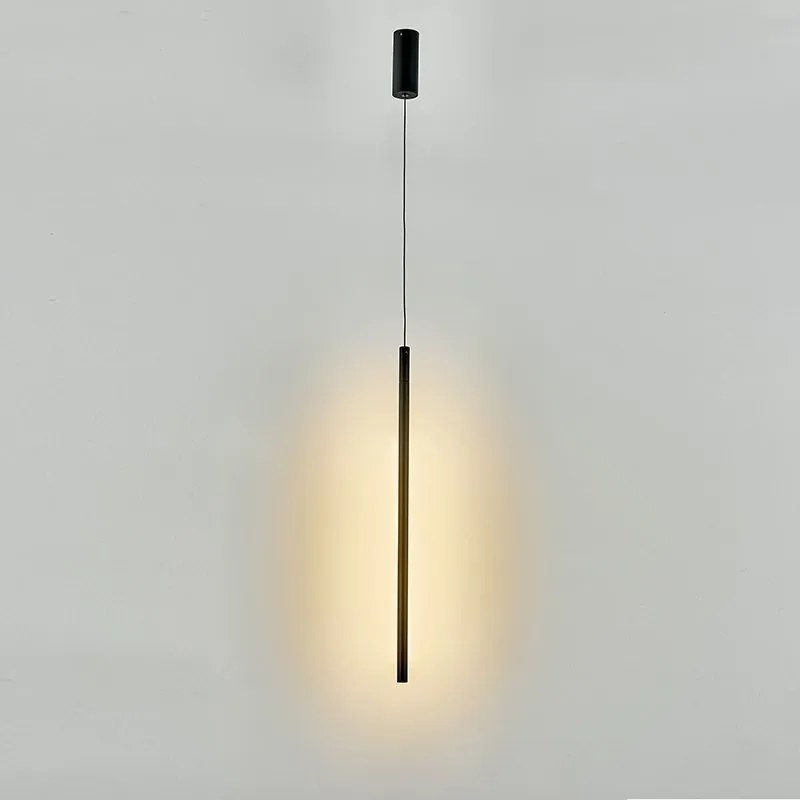 Pendul LED design minimalist, TORCH negru MA-8483