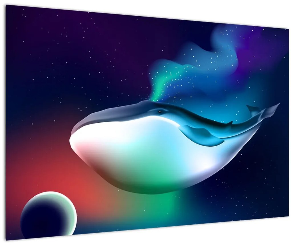 Tablou - Balena spațială (90x60 cm)