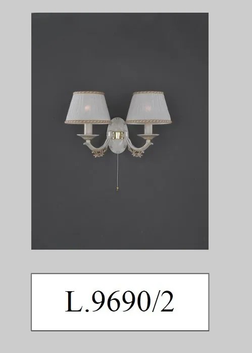 Candelabru clasic cu 3 brate design italian din alama 9690