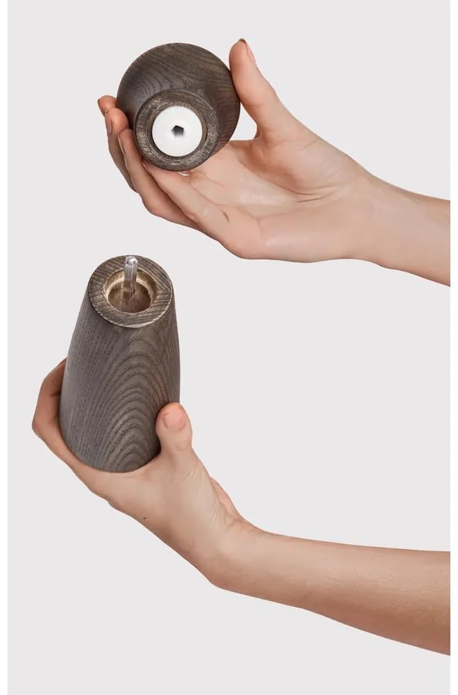 Recipient pentru sare și piper maro din lemn Rustic – Bonami Selection