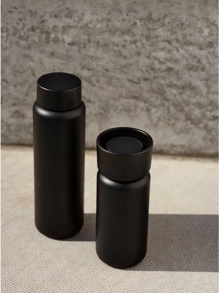 Cană termos neagră din oțel inoxidabil 400 ml Singles – Zone