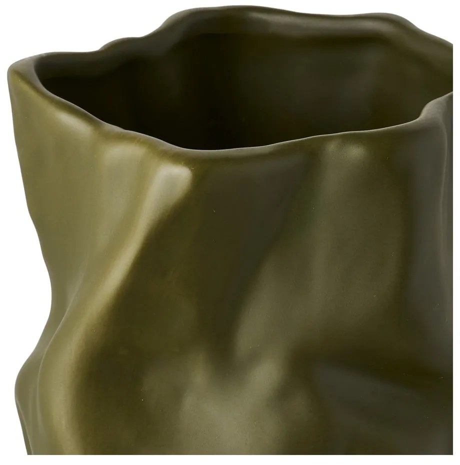 Vază verde din ceramică (înălțime 25,5 cm) Lika – House Nordic