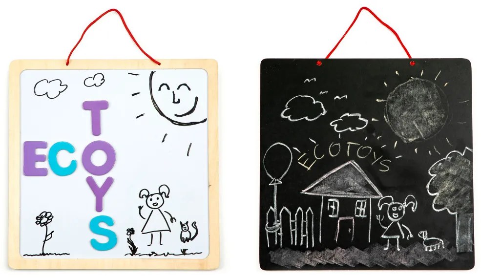 Tablă magnetică educațională cu litere 3in1