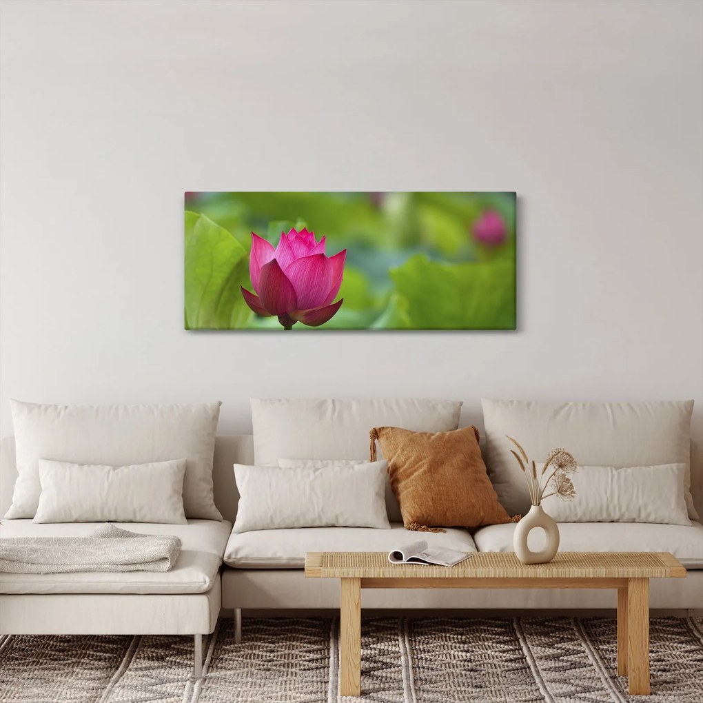 Tablou - floare de apă (120x50 cm)