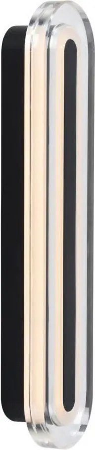 Nordlux - Aplica de perete LED pentru baie CAVARA, 11W, 230V, 3000/4000 K, IP44, negru