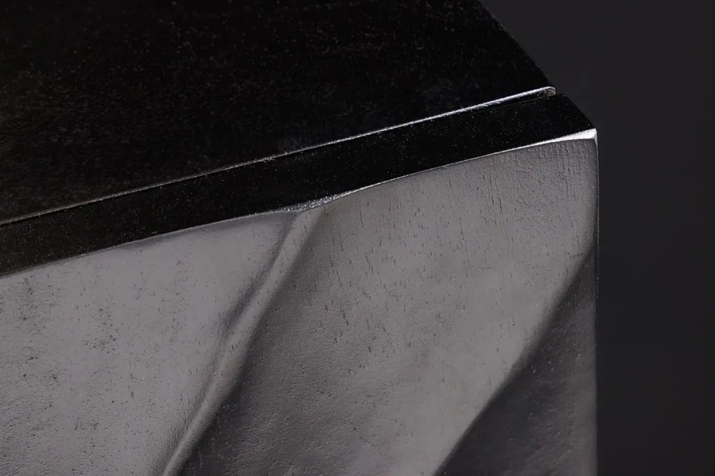 Comoda TV suspendata din lemn de mango Scorpion 200cm, negru A-44526 VC