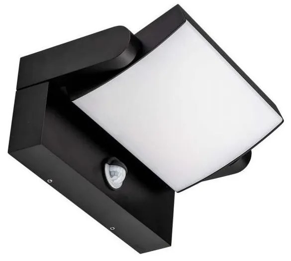 LED Aplica de perete exterior cu senzor LED/17W/230V 3000K IP65 negru