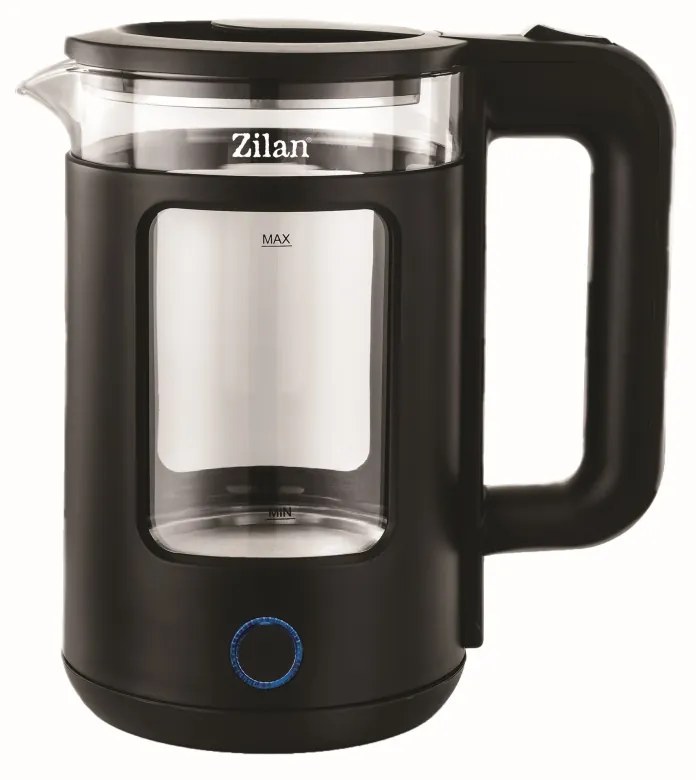Fierbator electric Zilan ZLN6128 Negru, capacitate 1.5 L, putere 1650 W, indicator luminos