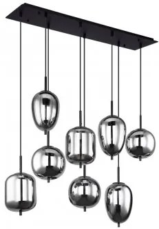 Suspensie moderna 8 becuri E14 Blacky 15345-8 Globo