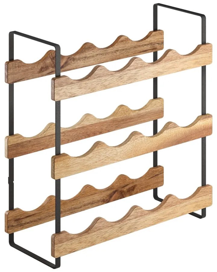 Suport pentru sticle de vin din lemn număr de sticle 12 York – Metaltex