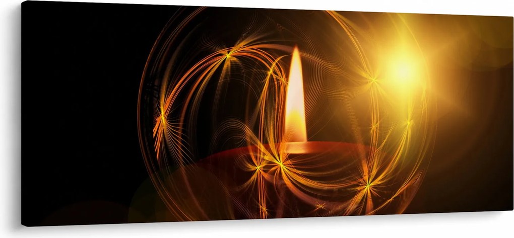 Tablou cu lumânare (120x50 cm)