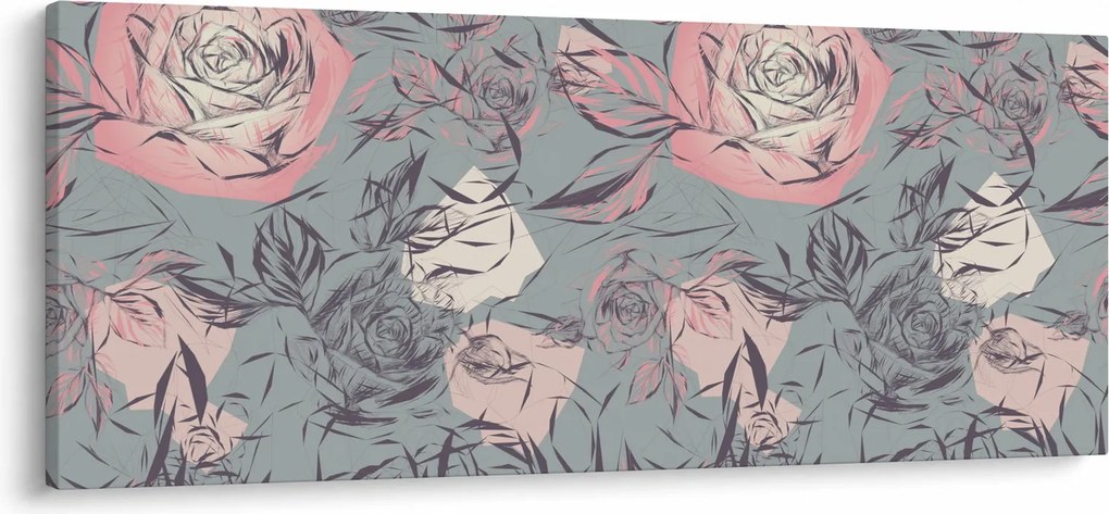 Tablou - Trandafir (120x50 cm)