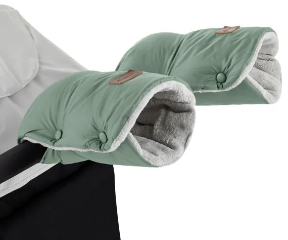 PETITE&MARS - Set sac de iarnă 3în1 JIBOT + mânuși cărucior JASIE verde