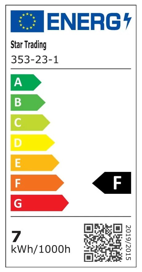 Bec LED cu filament E27, cu lumină caldă și intensitate reglabilă 7 W Soft Glow – Star Trading