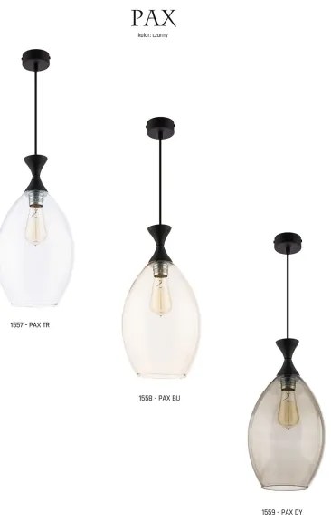 Jupiter 1558 - PAX BU - Lampa suspendata PAX E27/60W