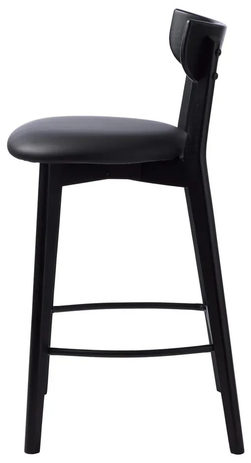 Scaun de bar negru (înălțime șezut 67 cm) Pero – Unique Furniture