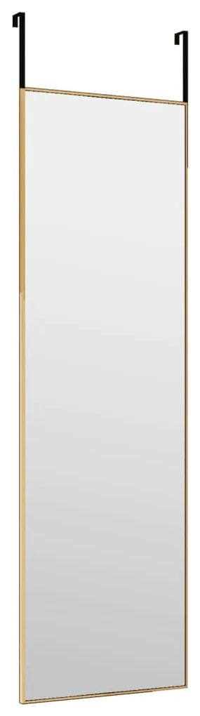Oglinda pentru usa, auriu, 30x100 cm, sticla si aluminiu 1, Auriu, 30 x 100 cm
