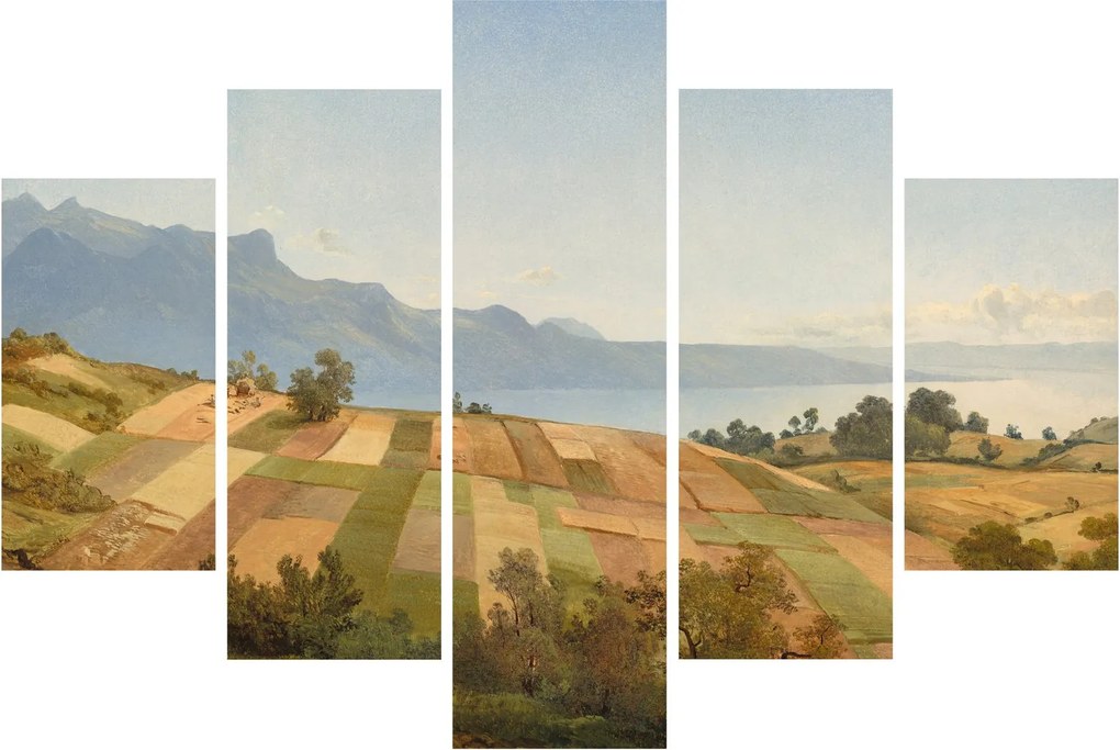 Tablou - Alexandre Calame, Swiss Landscape, reproducere (150x105 cm)