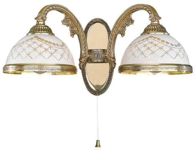 Aplica de perete clasica cu 2 brate design italian 7102