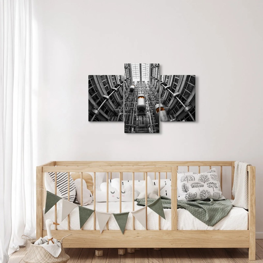 Tablou cu lift în clădire (90x60 cm)