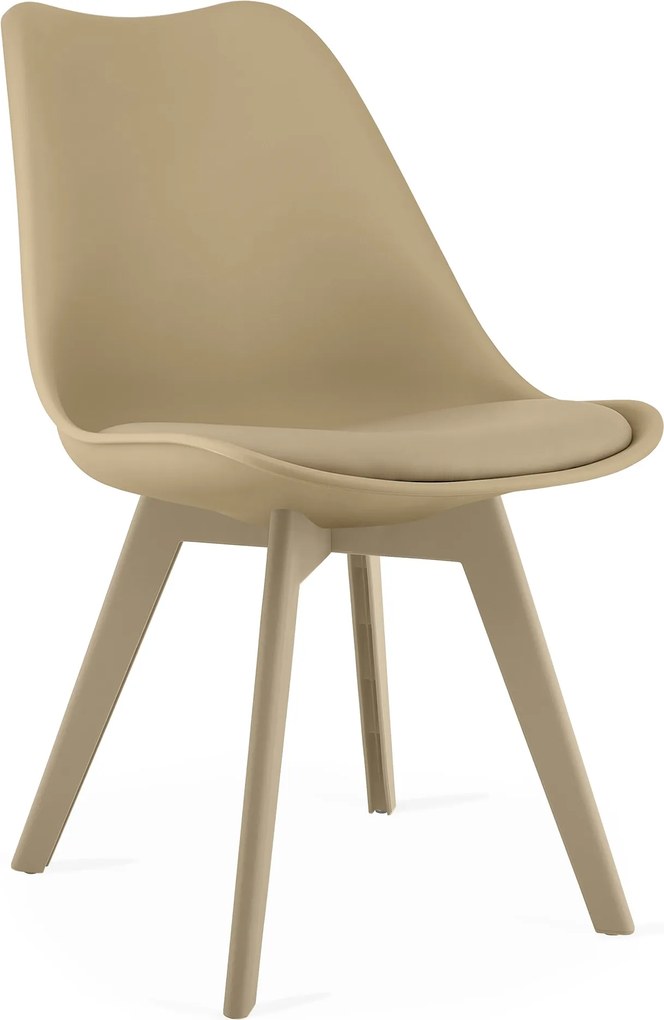 OFERTA Scaun bej BALI MARK cu picioare bej II. calitate