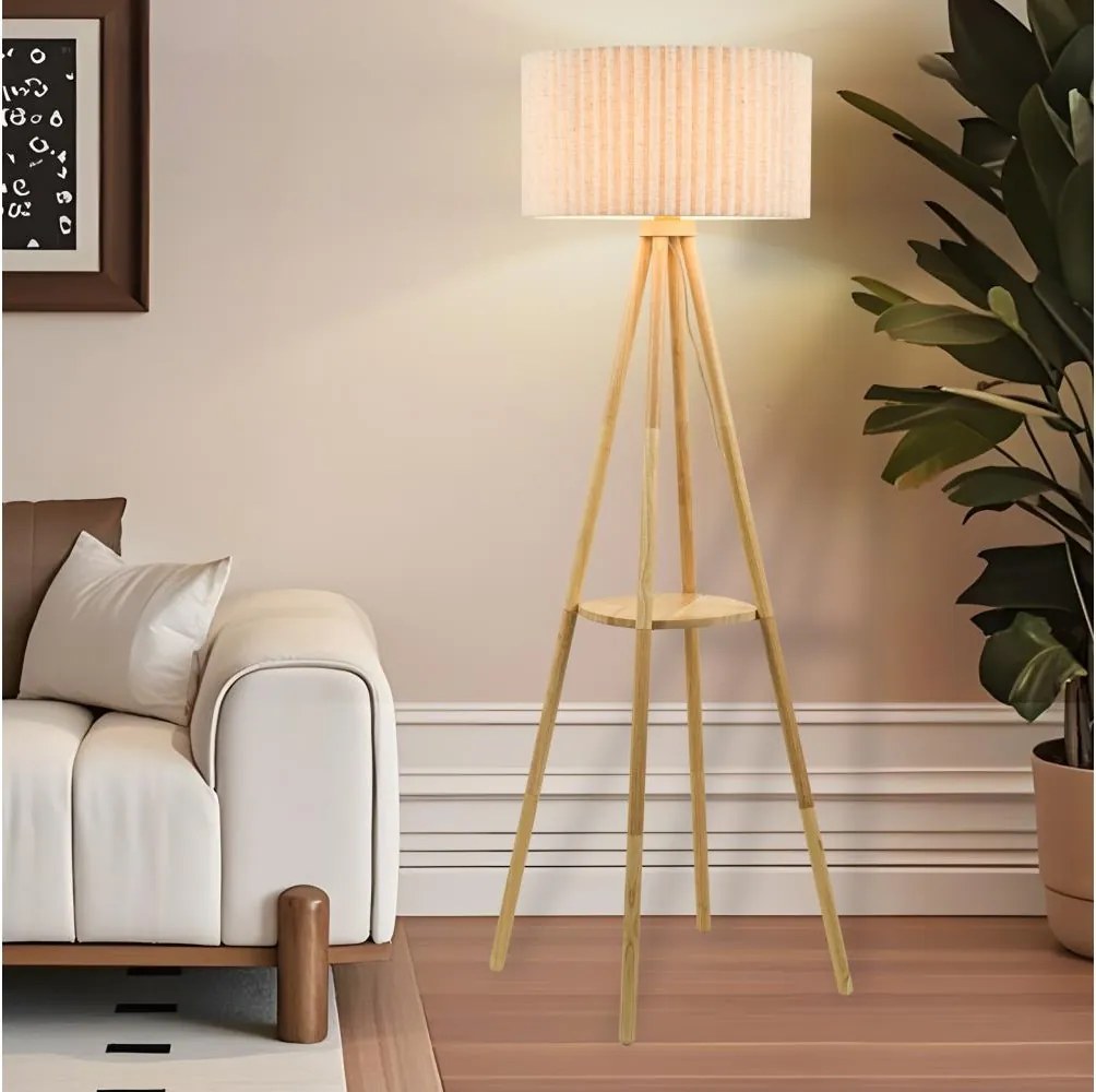 Lampă de podea Brilagi NORDIC WAVE 1xE27/15W/230V lemn/in