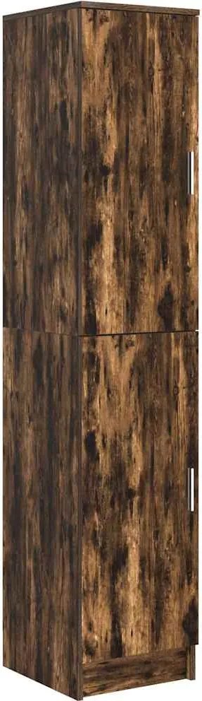 vidaXL Bufet Stejar fumuriu 35 x 39 x 168 cm