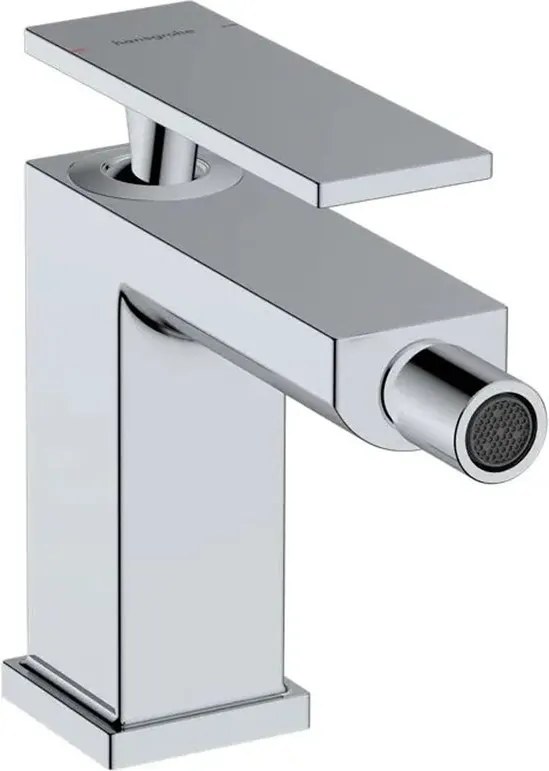 Baterie bideu Hansgrohe Tecturis E monocomanda finisaj crom lucios cu ventil Pop-Up
