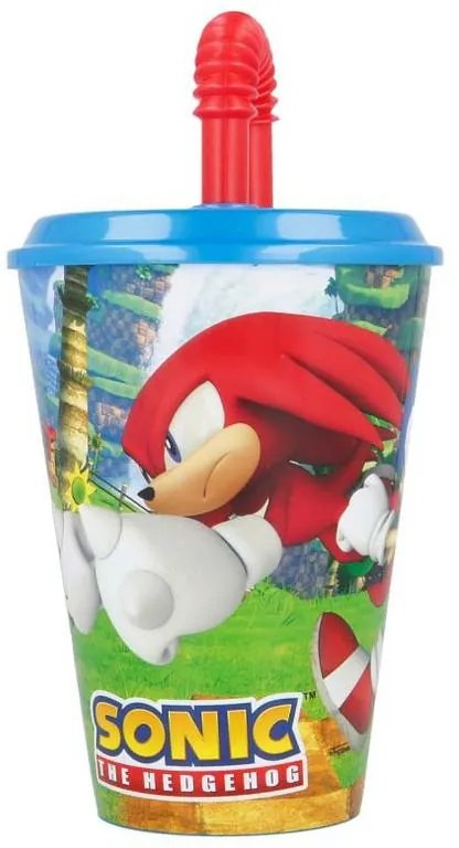 Sonic Ariciul Pahar cu pai Adventure, plastic 430 ml