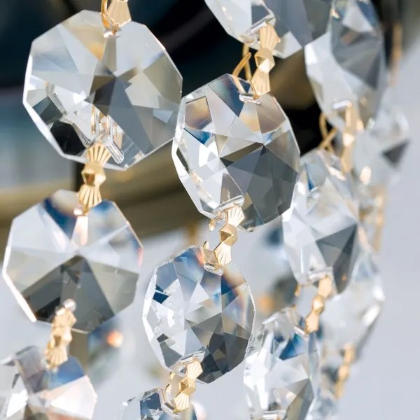 Plafonieră de cristal Orion DLU 1840/26 PLAFOND 1xE27/40W/230V d. 26 cm bronz