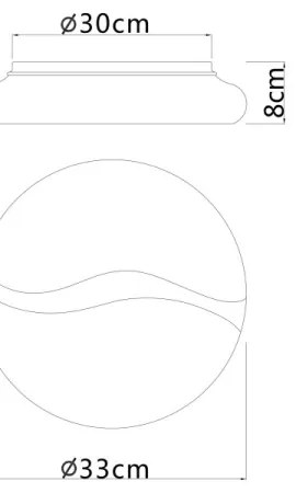 Plafonieră LED Globo 41790-18 LETICIA LED/24W/230V d. 33 cm