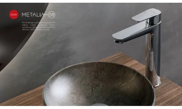 Baterie de lavoar Novaservis METALIA ECO 25,7 cm crom lucios