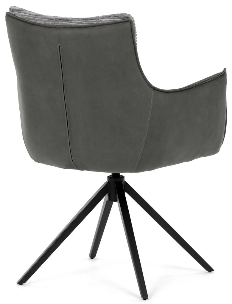 Set de scaune de sufragerie cu mecanism deîntoarcere DCH-D1345 GREY2, 2 buc.