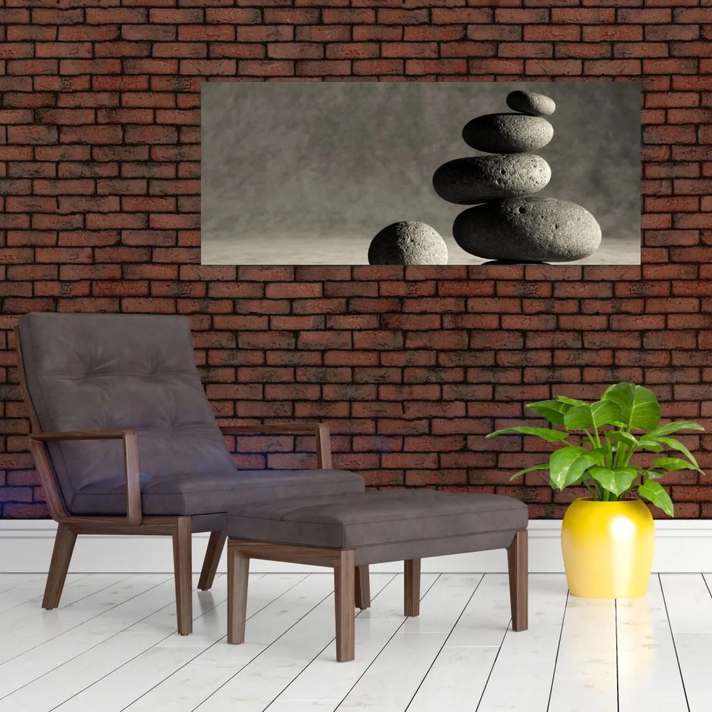 Tablou - Pietre gri (120x50 cm)