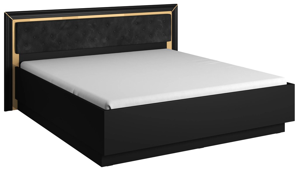 Pat matrimonial 180 cm Arnold Typ 32 (Negru). 1108283